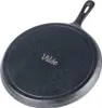 A black cast iron crepe pan is shown from a slightly elevated angle against a white background. Voir les images du produit