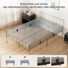Bett 140 x 200 cm, Bettgestell Metall mit Kopfteil, Produktbild-Vorschau 8