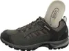 A side view of a hiking shoe with the insole partially removed. Produktbild-Vorschau