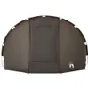 vidaXL Rybársky stan 5 osôb Brown Waterproof Náhľad obrázku produktu 5