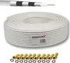 PremiumX 50m BASIC PRO Koaxialkabel 135dB 5-fach SAT Koax Produktbild-Vorschau 1
