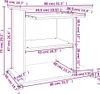vidaXL Schreibtisch Sonoma-Eiche 80x50x75 cm Holzwerkstoff Produktbild-Vorschau 7