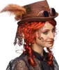 Gothic Zylinder Steampunk Hut braun Produktbild-Vorschau 3
