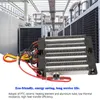 A PTC ceramic air heater element is shown in the foreground, with a background of industrial HVAC equipment. Náhľad obrázku produktu