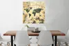 MuchoWow® Poster Weltkarte - Aquarelle - Zeitungen 75x75 cm Produktbild-Vorschau 2