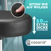 CASARIA® Rollhocker mit Lehne Höhenverstellbar 10cm Produktbild-Vorschau 2
