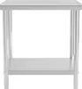 Stół blat roboczy centralny stalowy z półką 80 x 60 cm Podgląd zdjęcia produktu 2