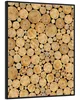 Wallario Wandbild Holzstapel rund, Größe: 40,30 x 50,30 cm, Produktbild-Vorschau 2