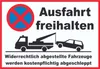 Parken verboten Ausfahrt freihalten Schild A5 (148x210mm) Produktbild-Vorschau 1