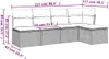 vidaXL 5-tlg. Garten-Sofagarnitur mit Kissen Hellgrau Poly Produktbild-Vorschau 3