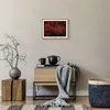 Gerahmtes Poster - Rahmen in heller Eiche - Rot Blätter Produktbild-Vorschau 7