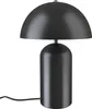 A black mushroom-shaped table lamp on a white background. Voir les images du produit