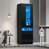 Witryna Merax z oświetleniem LED, szafka do salonu o Podgląd zdjęcia produktu 1