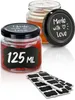 25 Marmeladengläser Klein 125ml - Mit Etiketten & Stift - Produktbild-Vorschau 1