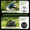 1200W Akku Rasentrimmer mit 2×4,0Ah Akku 100-140cm Teleskop Produktbild-Vorschau 10