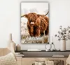 Wanddeko 60x90 cm - Schottisches Hochlandrind - Kuh - Natur Produktbild-Vorschau 7