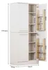 Voorraadkast, 76 x 42 x 180 cm, hoge keukenkast met 4 Productafbeelding-voorbeeld 6