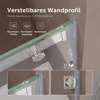 doporro Nischentür Nischenschiebetür Duschabtrennung Produktbild-Vorschau 2