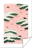 MuchoWow® Poster Japandi - Vogel - Wolken - Vintage 120x180 Produktbild-Vorschau 1