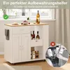 Isola da cucina con piano di lavoro Carrello da cucina Anteprima dell’immagine prodotto 4