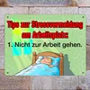 Metallschild XL in 21x28 cm Tips zur Stressvermeidung am Produktbild-Vorschau 2