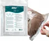 A vacuum bag with clothing inside, being sealed by hands. Podgląd zdjęcia produktu