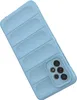 A light blue phone case with a textured back and a camera cutout. Produktbild-Vorschau