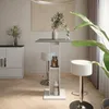 Set di tavoli da bar Vicco Repose Bianco/antracite 65 x 65 Anteprima dell’immagine prodotto 3