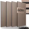 AREBOS Walnuss Akustikpaneele 120x60 – 4er Set Produktbild-Vorschau 1