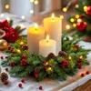 LED Echtwachskerze 3er Set mit Timer und Flacker Effekt - Produktbild-Vorschau 6