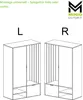 Minio, Garderobenset "MILO UNI", Garderobe, 100 cm, Produktbild-Vorschau 1