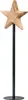 Stern Aufsteller H50cm Mangostern Natur Schwarz Fensterdeko Produktbild-Vorschau 1