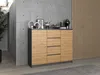 2D4S Kommode 120x40x97 cm  anthrazit/artisan Produktbild-Vorschau 4