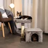 lionto Kratzbaum 50 cm, platzsparender Katzenkratzbaum mit Produktbild-Vorschau 3