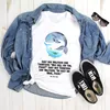 Mr. & Mrs. Panda Größe L T-Shirt Walfisch Thunfisch - Weiß Produktbild-Vorschau 2