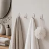 12 Edelstahl Handtuchhaken Klebehaken Wandhaken Bad Küche Produktbild-Vorschau 9