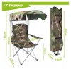 Trizand 27518 Klappbarer Angelsessel mit Sonnendach Produktbild-Vorschau 13
