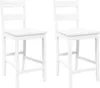 Two white bar stools are shown against a white background. Náhled obrázku produktu