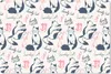 MuchoWow® Mauspad Mousepad Muster - Katze - Zitat - Rosa - Produktbild-Vorschau 1