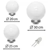 LED Solarkugel "Ola" 3er Set Solar-Deko-Leuchte : 20cm + Produktbild-Vorschau 5