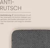 A close-up of the underside of a seat cushion showing its anti-slip texture, with marketing text about its features. Anteprima dell’immagine prodotto