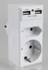 Heitech 6x 2-cestný zásuvkový adaptér s 1 portom USB a 1 Náhľad obrázku produktu 14