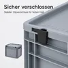 AUER Eurobehälter mit Schanierdeckel ED 43/32 | 40 x 30 x Produktbild-Vorschau 5