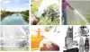 A collage of images showing water usage, including a river, irrigation, car washing, and water pumps. Podgląd zdjęcia produktu