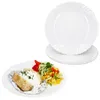 6x Speiseteller Arkona Opalglas 24cm weiß Ess-Teller groß Produktbild-Vorschau 1