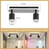 ZMH lampa sufitowa LED reflektor sufitowy 2 płomienna lampa Podgląd zdjęcia produktu 8
