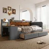 Stauraumbett mit Schreibtisch, 90x200 cm, Lattenrost, Produktbild-Vorschau 4