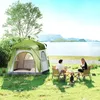 Outsunny Camping Zelt 3 Personen Zelt Familienzelt 190T Produktbild-Vorschau 2