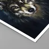 Poster - Poster ohne Rahmen - Wolf Dunkel Grafik - 50x50 cm Produktbild-Vorschau 2
