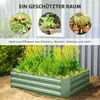 Outsunny – vyvýšený záhon z ocele, záhon, skleník, záhradný Náhľad obrázku produktu 4